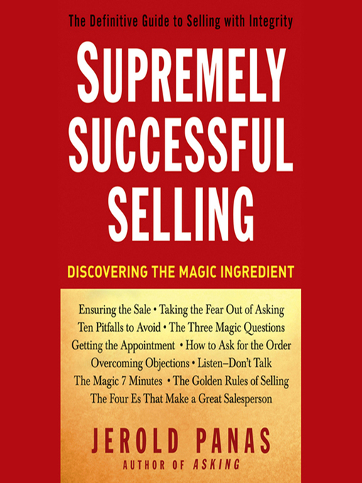 Title details for Supremely Successful Selling by Jerold Panas - Available